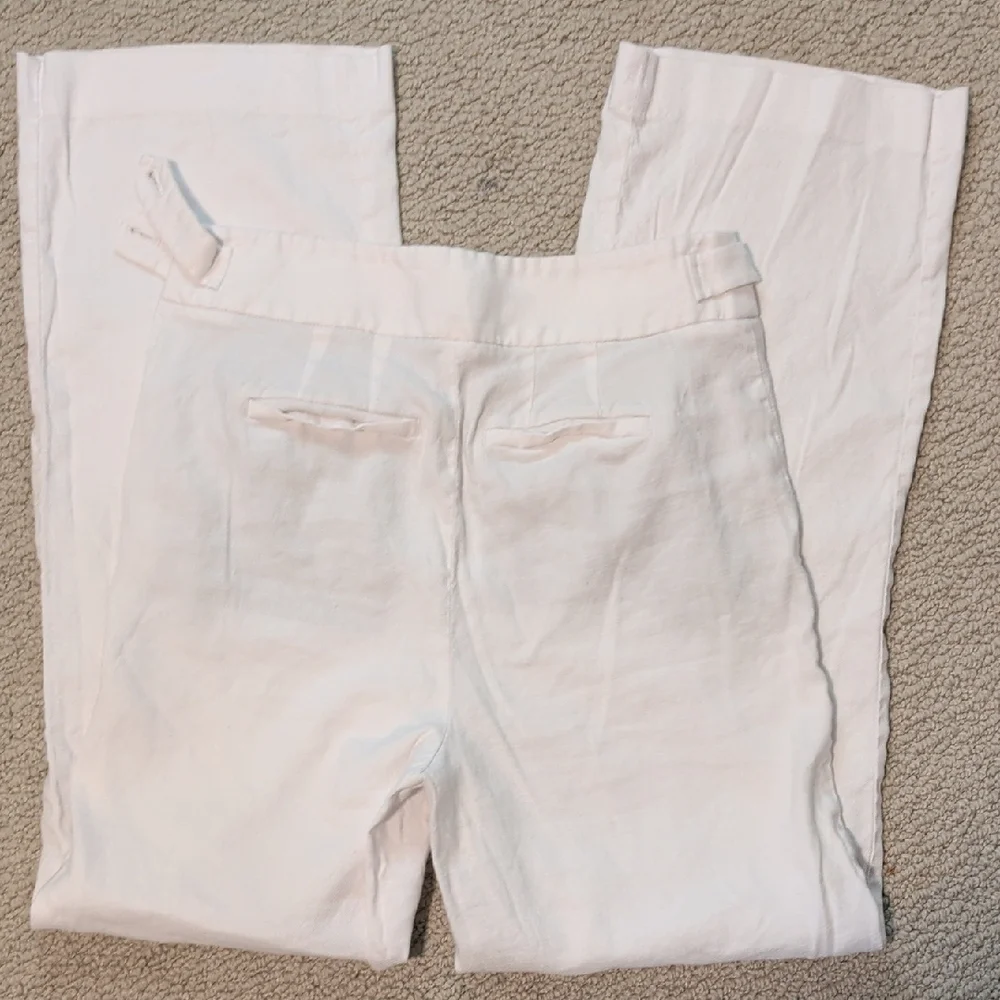 Talbots High Rise Linen Pants, 2P, Inseam 28 - Picture 4 of 8
